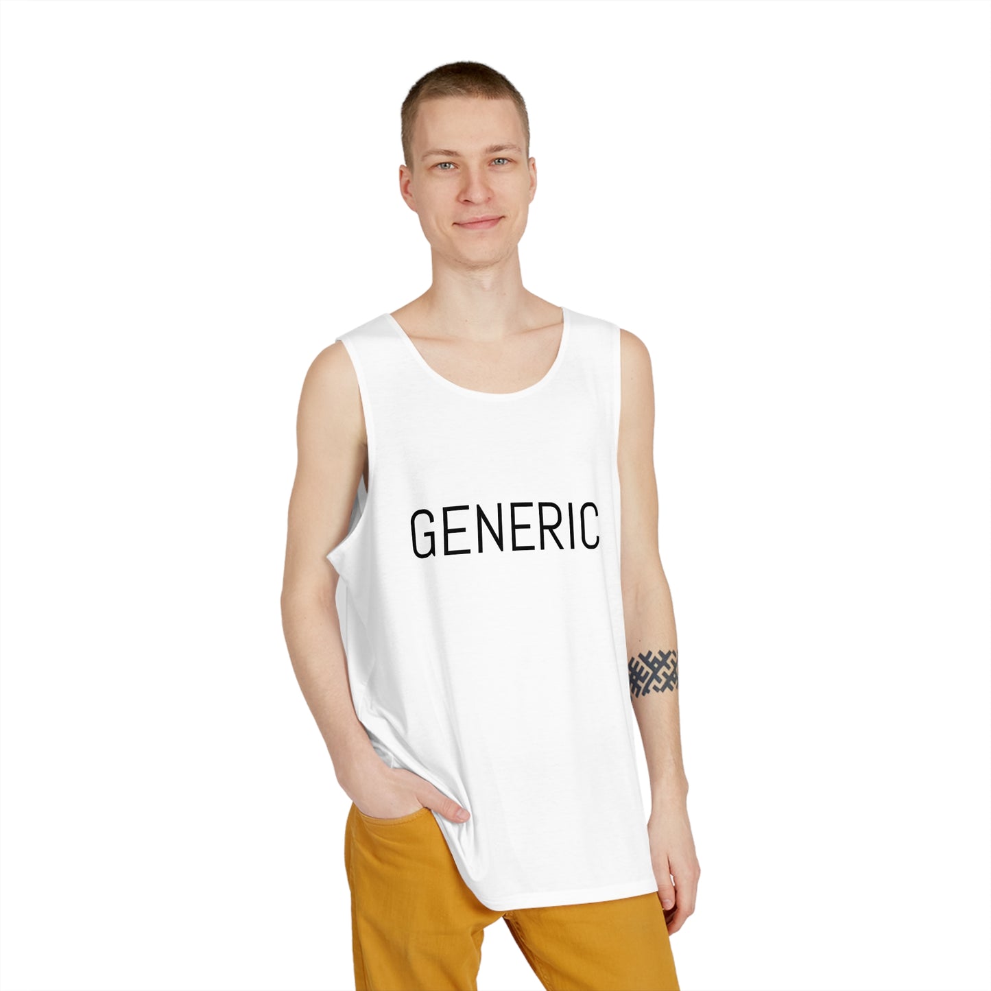Comfortable Men's Tank Top with Minimalist Design - Perfect for Summer and Casual Wear